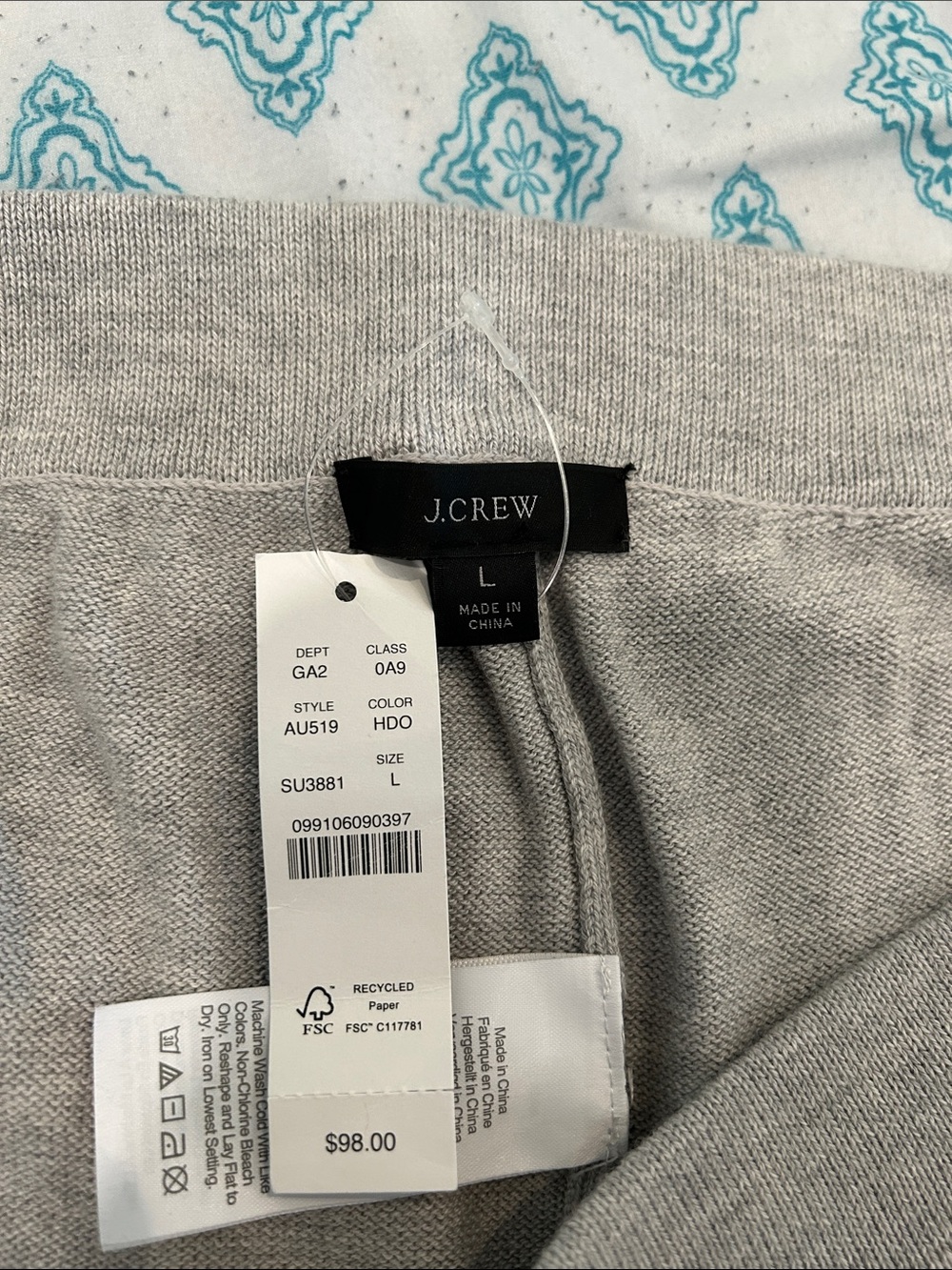 J. Crew Women's Heather Gray Track Joggers NWT - Picture 3 of 14